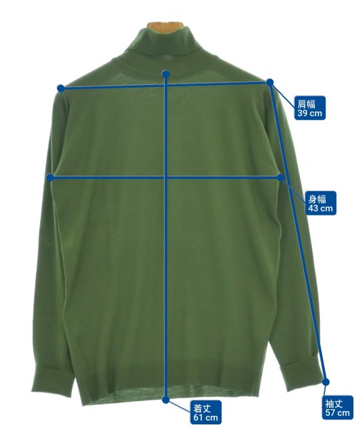 JOHN SMEDLEY（ジョンスメドレー）ニット・セーター 緑 サイズ:S メンズ/2200675752015