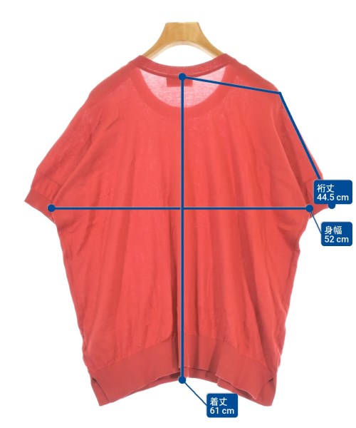 JOHN SMEDLEY（ジョンスメドレー）ニット・セーター 赤 サイズ:S レディース/2200676867206