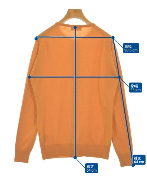 JOHN SMEDLEY（ジョンスメドレー）カーディガン オレンジ サイズ:L レディース/2200673293046