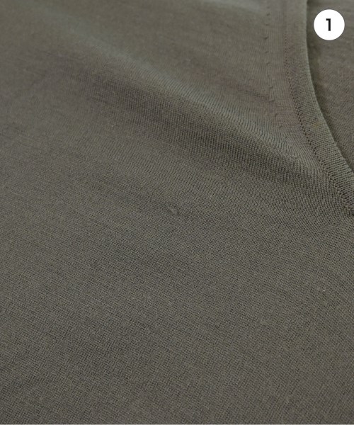 JOHN SMEDLEY（ジョンスメドレー）ニット・セーター グレー サイズ:S メンズ/2200674877078