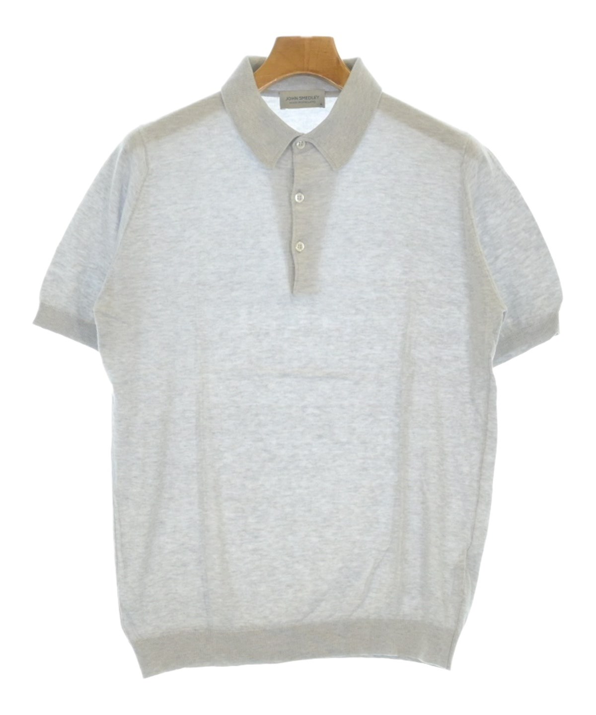 JOHN SMEDLEY（ジョンスメドレー）ポロシャツ グレー サイズ:M メンズ