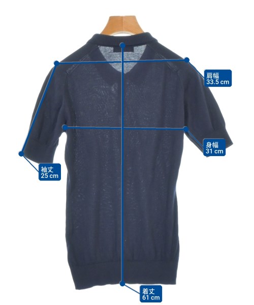 JOHN SMEDLEY（ジョンスメドレー）ニット・セーター 紺 サイズ:S レディース/2200676611106