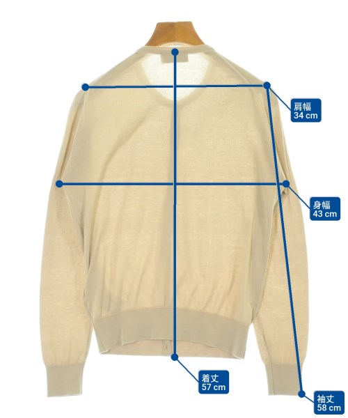 JOHN SMEDLEY（ジョンスメドレー）カーディガン ベージュ サイズ:S レディース/2200679338093