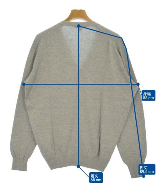 JOHN SMEDLEY（ジョンスメドレー）カーディガン グレー サイズ:L メンズ/2200694743025