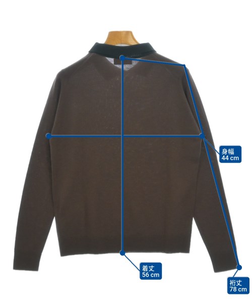 JOHN SMEDLEY（ジョンスメドレー）ニット・セーター 茶 サイズ:S レディース/2200695294175