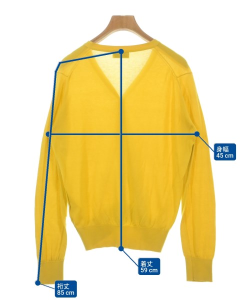 JOHN SMEDLEY（ジョンスメドレー）カーディガン 黄 サイズ:S レディース/2200695375232