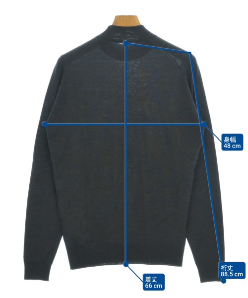 JOHN SMEDLEY（ジョンスメドレー）ニット・セーター 紺 サイズ:-(S位) メンズ/2200698932050