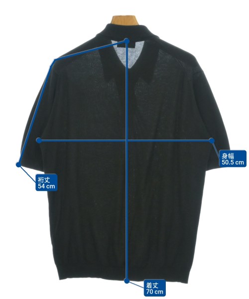 JOHN SMEDLEY（ジョンスメドレー）ポロシャツ 黒 サイズ:M メンズ/2200698164154
