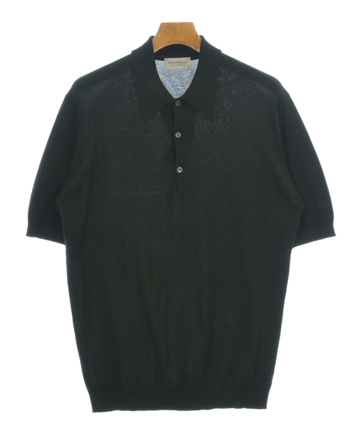 JOHN SMEDLEY（ジョンスメドレー）ポロシャツ 黒 サイズ:M メンズ