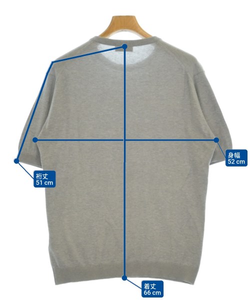 JOHN SMEDLEY（ジョンスメドレー）ニット・セーター グレー サイズ:M メンズ/2200698164192