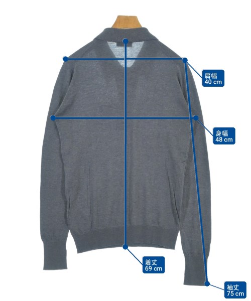 JOHN SMEDLEY（ジョンスメドレー）ニット・セーター グレー サイズ:XS メンズ/2200701684044