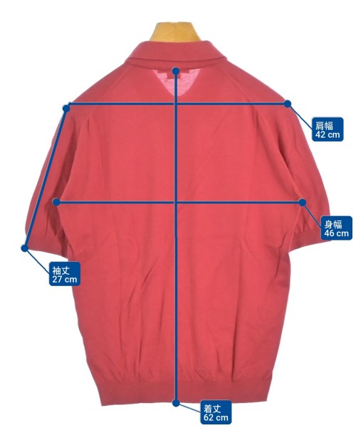 JOHN SMEDLEY（ジョンスメドレー）ニット・セーター 赤 サイズ:XS メンズ/2200701880040