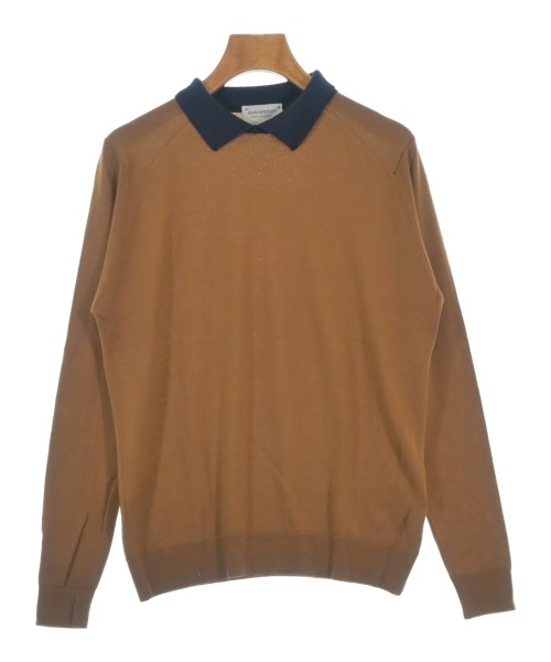 JOHN SMEDLEY(ジョンスメドレー)ニット・セーター 茶 サイズ:M/2200697976123