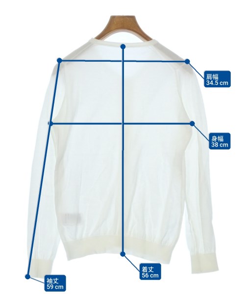 JOHN SMEDLEY（ジョンスメドレー）カーディガン 白 サイズ:-(S位) レディース/2200647209141