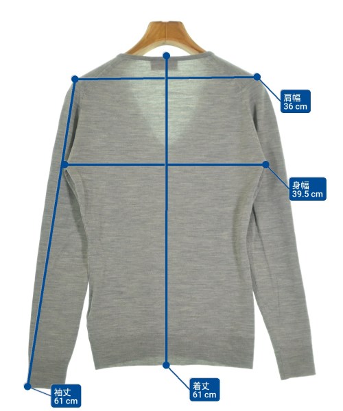 JOHN SMEDLEY（ジョンスメドレー）ニット・セーター グレー サイズ:S レディース/2200647502037