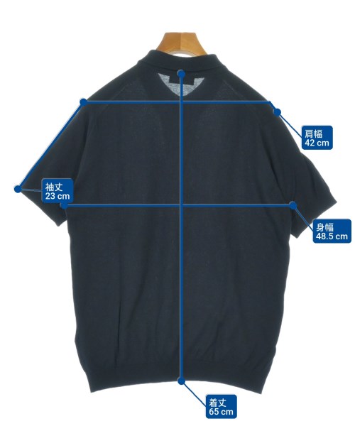 JOHN SMEDLEY（ジョンスメドレー）ニット・セーター 紺 サイズ:L メンズ/2200649644230