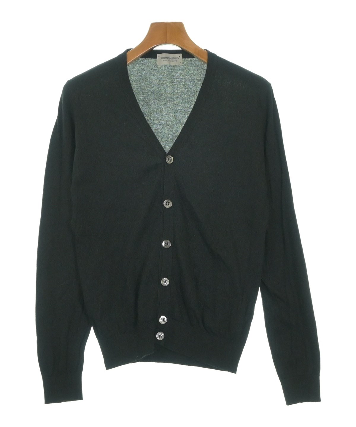JOHN SMEDLEY（ジョンスメドレー）カーディガン 黒 サイズ:S メンズ