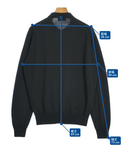 JOHN SMEDLEY（ジョンスメドレー）カーディガン 黒 サイズ:L メンズ/2200656637027