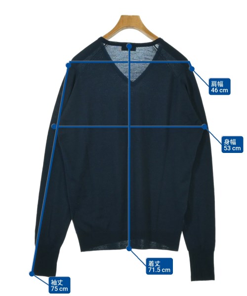 JOHN SMEDLEY（ジョンスメドレー）ニット・セーター 紺 サイズ:L メンズ/2200654972038