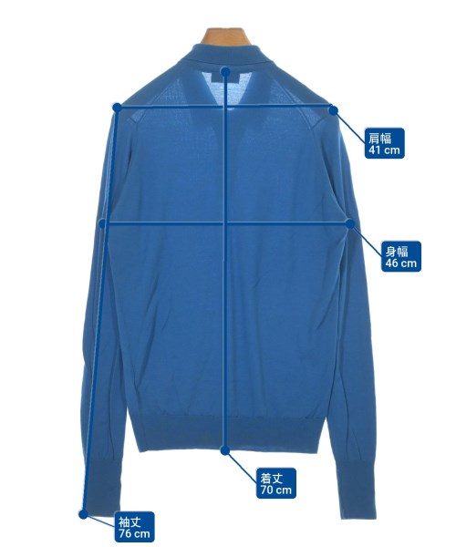 JOHN SMEDLEY（ジョンスメドレー）ニット・セーター 青 サイズ:M メンズ/2200658186042