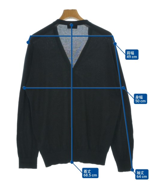 JOHN SMEDLEY（ジョンスメドレー）カーディガン 黒 サイズ:L メンズ/2200659403018