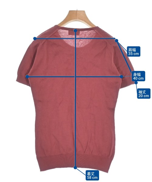 JOHN SMEDLEY（ジョンスメドレー）ニット・セーター 赤 サイズ:M レディース/2200655932079