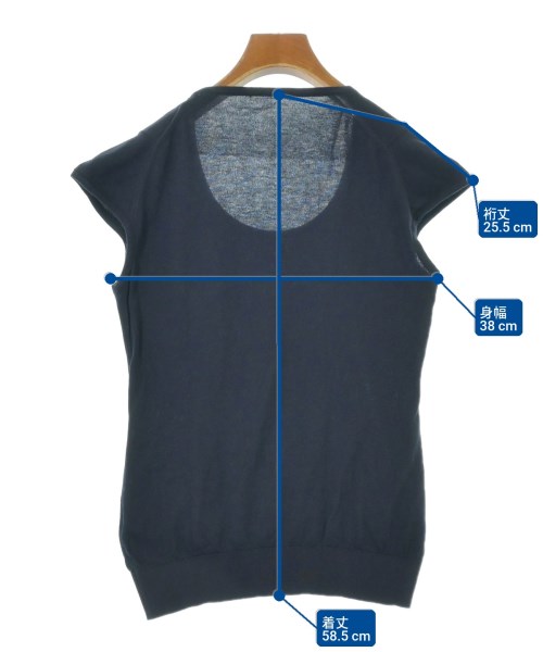 JOHN SMEDLEY（ジョンスメドレー）ニット・セーター 紺 サイズ:-(S位) レディース/2200706552102