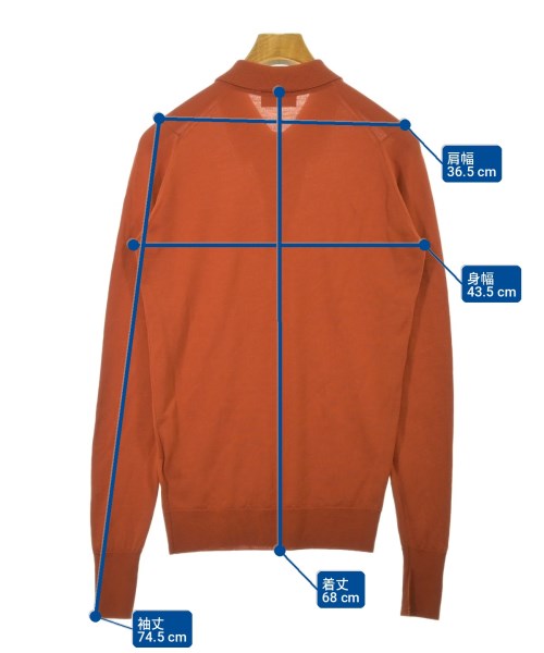 JOHN SMEDLEY（ジョンスメドレー）ニット・セーター オレンジ サイズ:XS メンズ/2200711430099