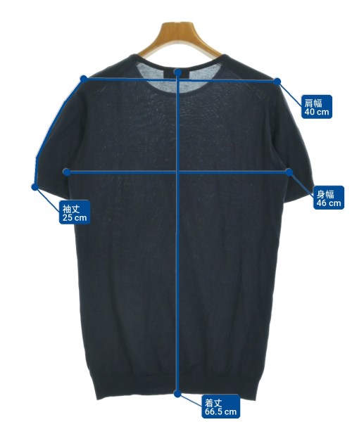 JOHN SMEDLEY（ジョンスメドレー）ニット・セーター 紺 サイズ:S メンズ/2200709535010