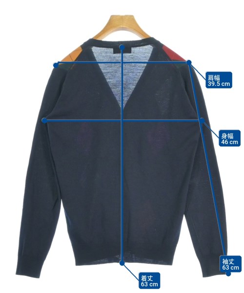 JOHN SMEDLEY（ジョンスメドレー）カーディガン 紺 サイズ:XS メンズ/2200712267090