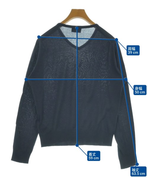 JOHN SMEDLEY（ジョンスメドレー）ニット・セーター 紺 サイズ:S メンズ/2200635170057