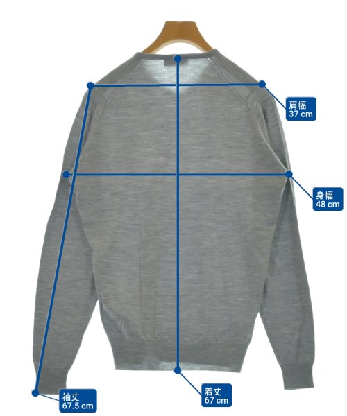 JOHN SMEDLEY（ジョンスメドレー）ニット・セーター グレー サイズ:M メンズ/2200637319034