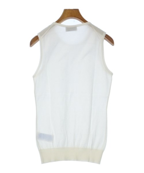 JOHN SMEDLEY（ジョンスメドレー）ベスト 白 サイズ:S レディース/2200637597142