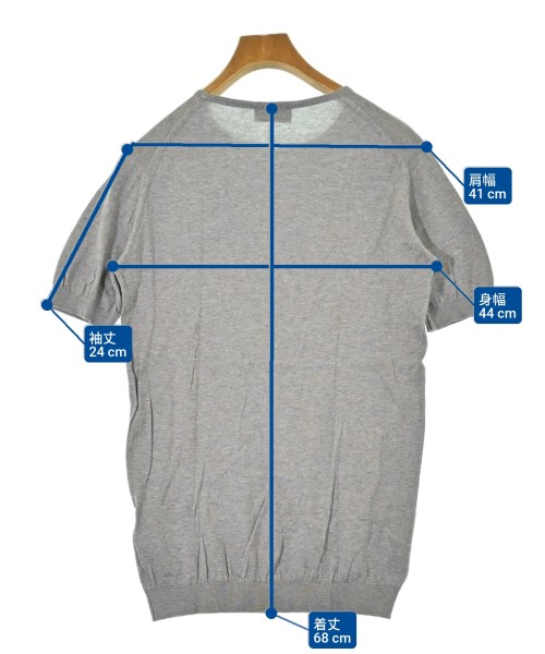 JOHN SMEDLEY（ジョンスメドレー）ニット・セーター グレー サイズ:S メンズ/2200640083038