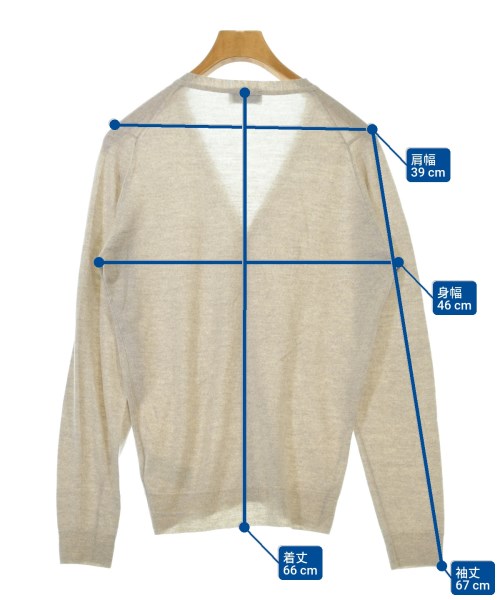 JOHN SMEDLEY（ジョンスメドレー）カーディガン ベージュ サイズ:S メンズ/2200638974065