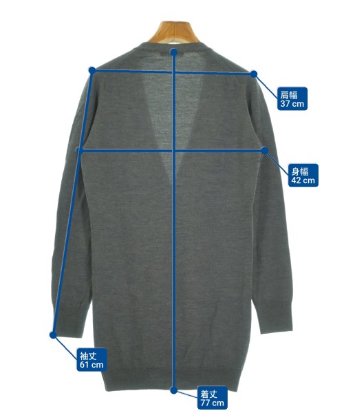 JOHN SMEDLEY（ジョンスメドレー）カーディガン グレー サイズ:S レディース/2200638744019