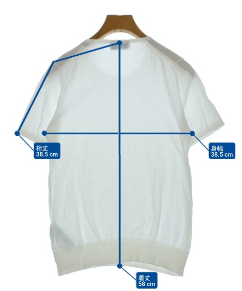 JOHN SMEDLEY（ジョンスメドレー）ニット・セーター 白 サイズ:S レディース/2200708931042