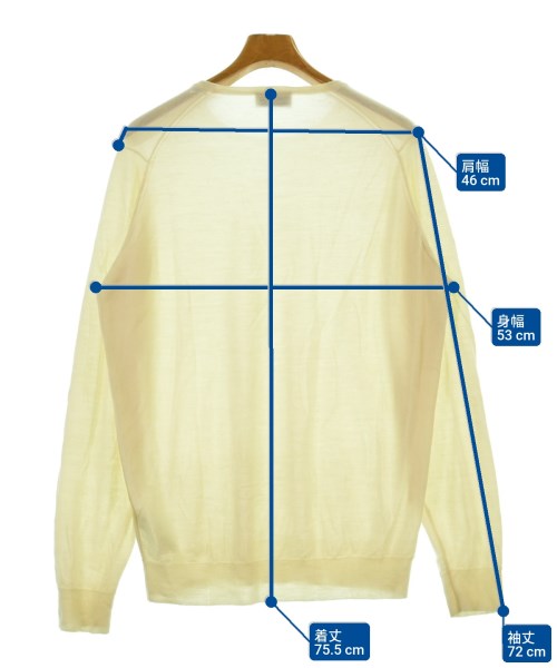 JOHN SMEDLEY（ジョンスメドレー）ニット・セーター 白 サイズ:L メンズ/2200660254074