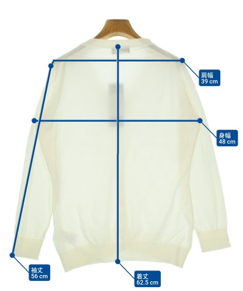 JOHN SMEDLEY（ジョンスメドレー）カーディガン 白 サイズ:XL レディース/2200664395049