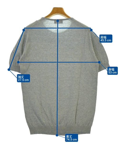 JOHN SMEDLEY（ジョンスメドレー）ニット・セーター グレー サイズ:M メンズ/2200664057084