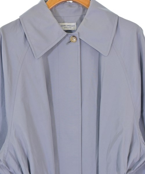 JOHN SMEDLEY（ジョンスメドレー）ステンカラーコート 青 サイズ:2(M位) レディース/2200662724025
