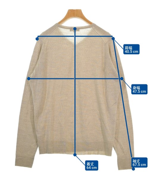 JOHN SMEDLEY（ジョンスメドレー）ニット・セーター ベージュ サイズ:L レディース/2200662860273
