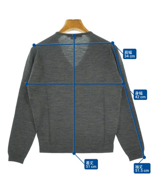 JOHN SMEDLEY（ジョンスメドレー）ニット・セーター グレー サイズ:S レディース/2200731756032