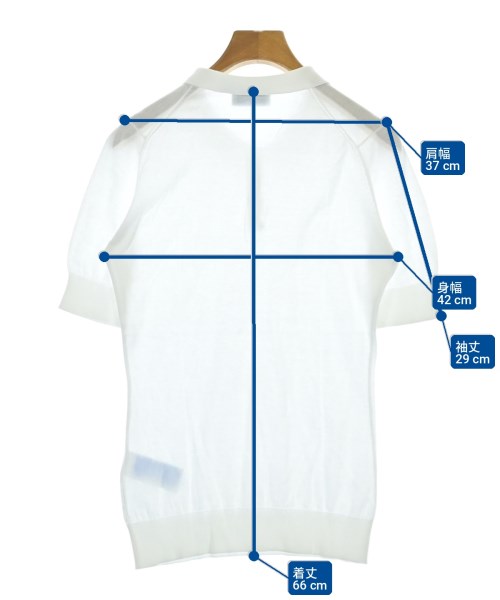 JOHN SMEDLEY（ジョンスメドレー）ポロシャツ 白 サイズ:S レディース/2200735585010