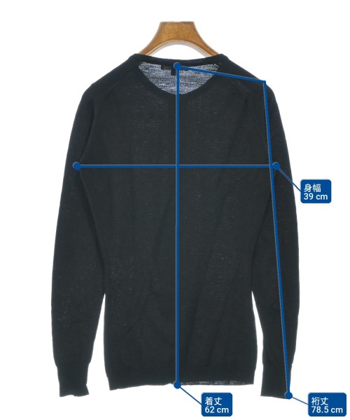 JOHN SMEDLEY（ジョンスメドレー）カーディガン 黒 サイズ:XS レディース/2200724893027