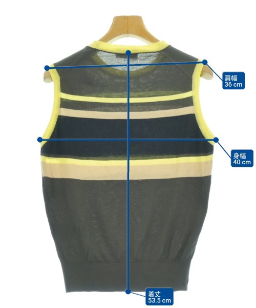 JOHN SMEDLEY（ジョンスメドレー）ベスト 茶 サイズ:S レディース/2200725692049