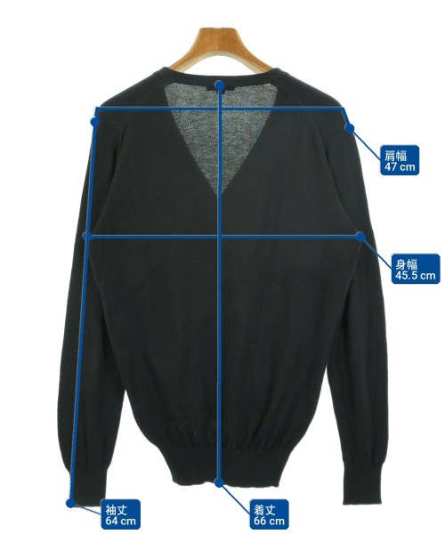 JOHN SMEDLEY（ジョンスメドレー）カーディガン 黒 サイズ:XS メンズ/2200725844103