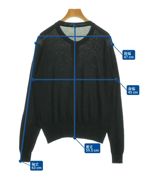JOHN SMEDLEY（ジョンスメドレー）カーディガン 黒 サイズ:-(XL位) レディース/2200727562029