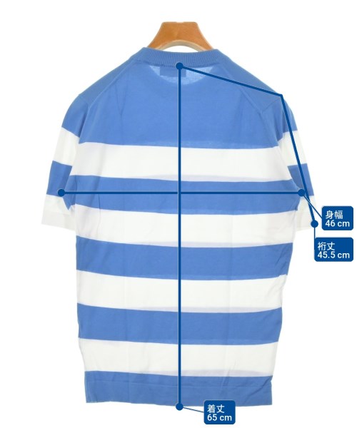 JOHN SMEDLEY（ジョンスメドレー）ニット・セーター 青 サイズ:S メンズ/2200728145108