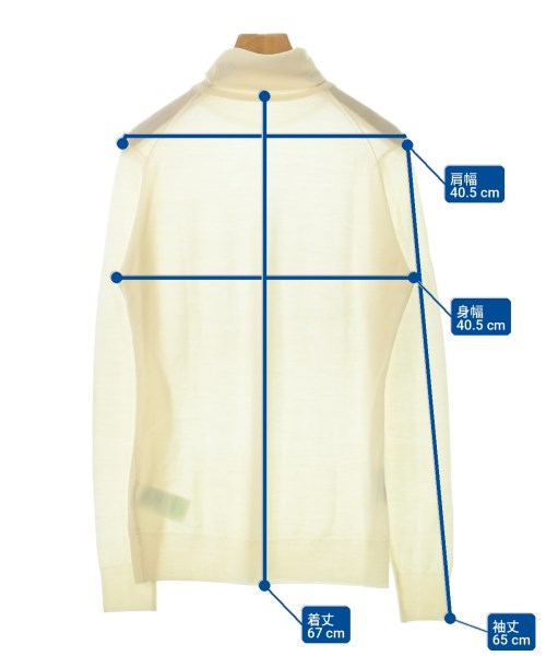 JOHN SMEDLEY（ジョンスメドレー）ニット・セーター 白 サイズ:-(XS位) メンズ/2200728822030